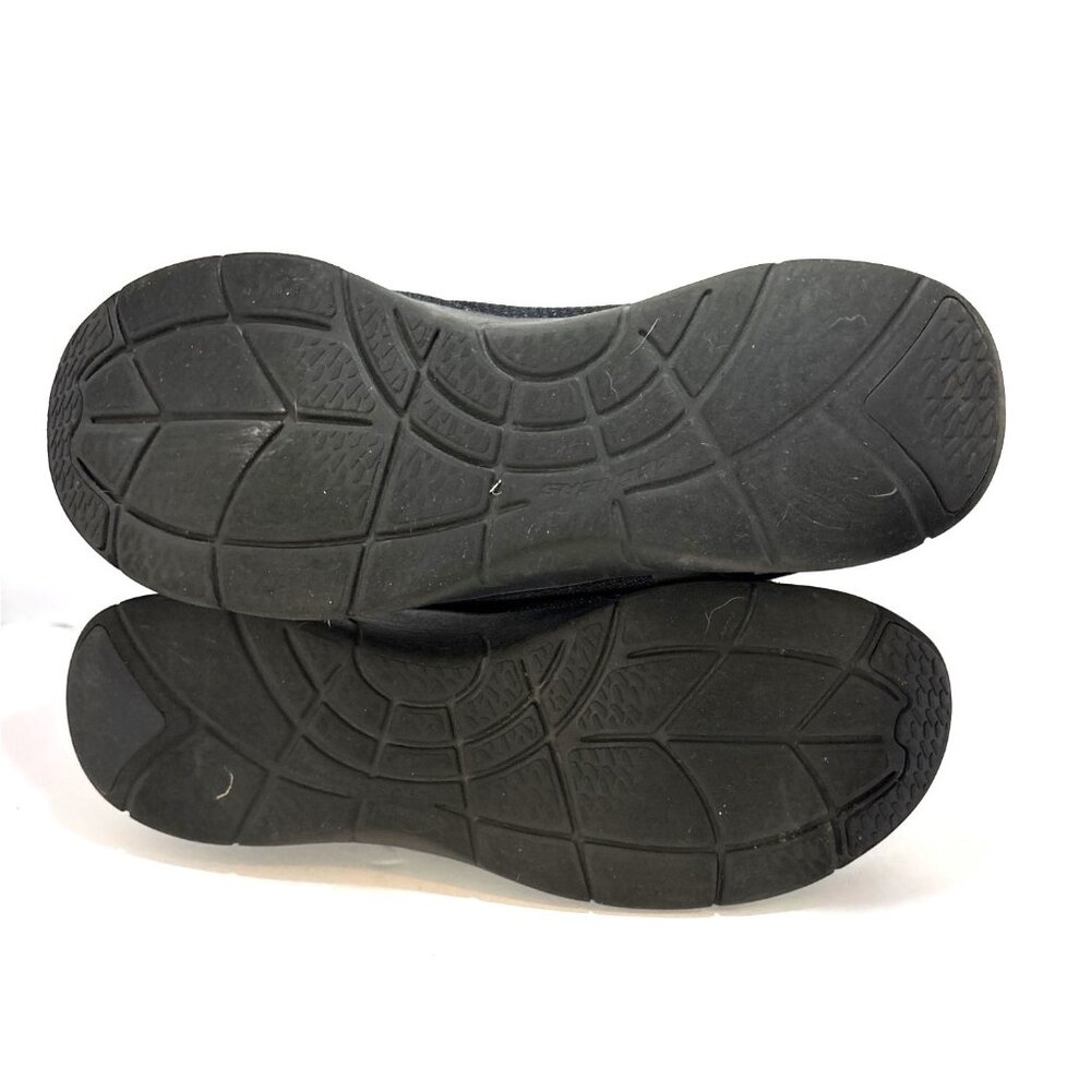 Skechers Arch Fit Slip-On Black Comfort Walking Shoes Size 10 US/7 UK - Picture 6 of 6